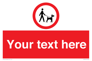 Custom Road regulatory dogs on leads